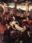 CORNELISZ VAN OOSTSANEN, Jacob Crucifixion with Donors and Saints fdg oil painting picture wholesale
